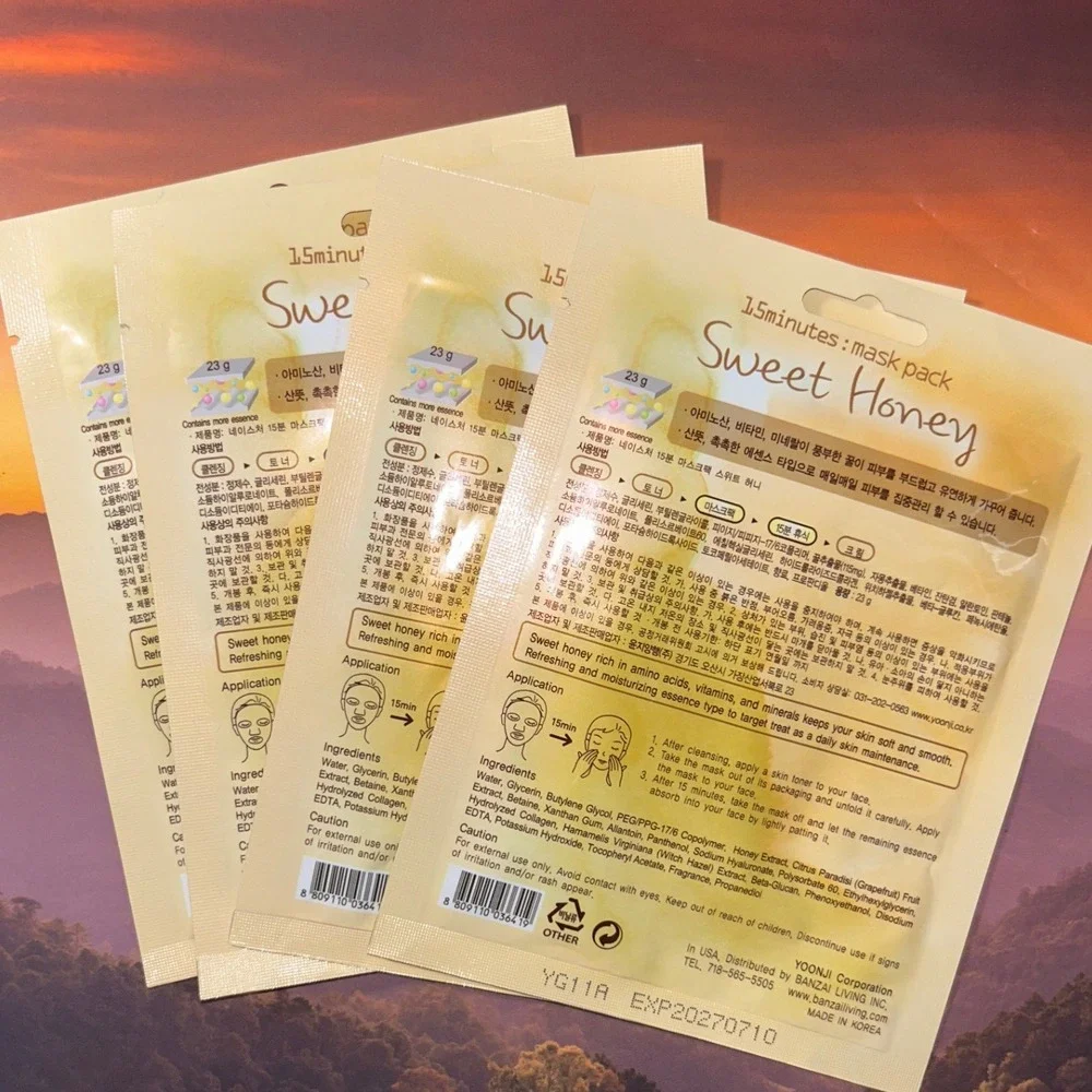 4 PK Naisture Sweet Honey 15 Minutes Mask Pack‎ Korean Skincare